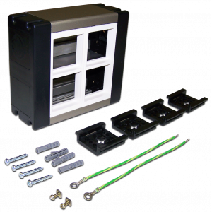 Настенный блок, сдвоенный, на 8 модулей Mosaic 45x45